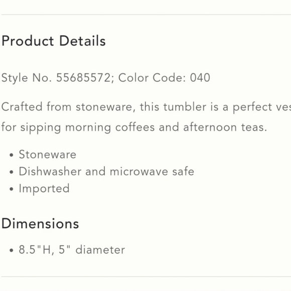 Anthropologie Yuma Travel Tumbler - blue - Picture 5 of 9